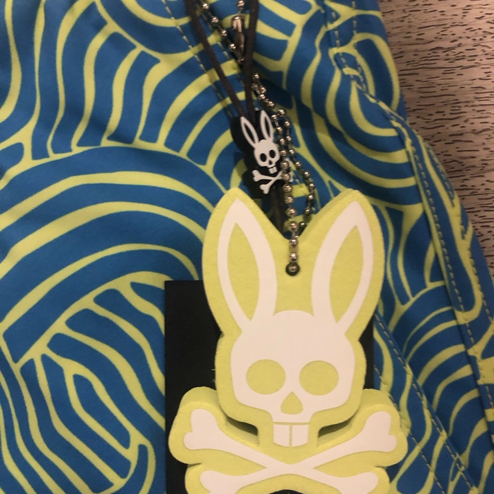 New Psycho Bunny Men's Verona AOP Swim Trunks M - Picture 5 of 8